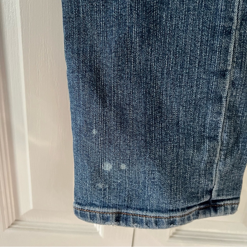 Abercrombie & Fitch Vintage Y2K Blue Denim Jeans with Pink Accents Size 2 - Picture 9 of 11